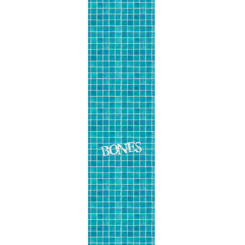 Bones Pool & The Gang Single Sheet Griptape 9×33 – White