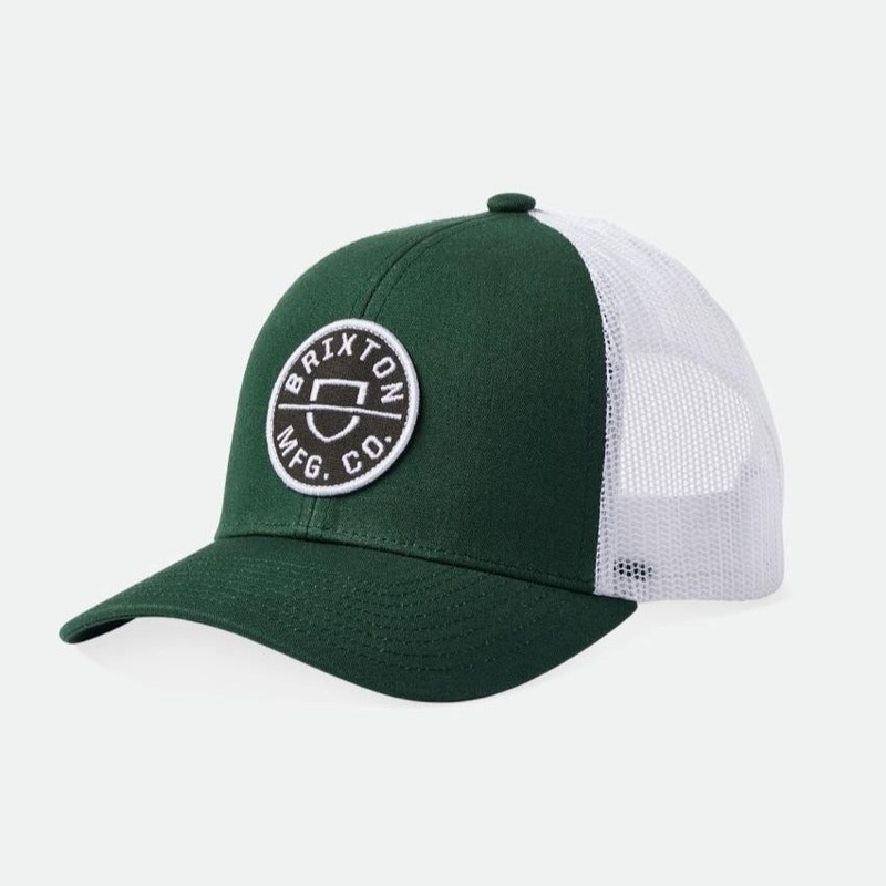 BRIXTON CREST X MP MESH CAP SPRUCE/WHITE