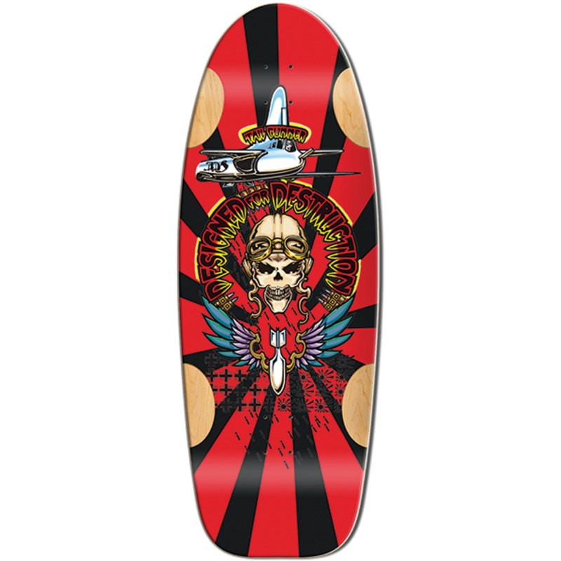 BULLDOG TAIL GUNNER DECK-11.8X33 BLK STAIN 7.0″