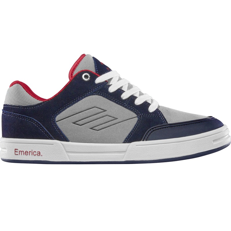 Emerica Shoes Heritic – Navy/Grey/Red 7 Navy