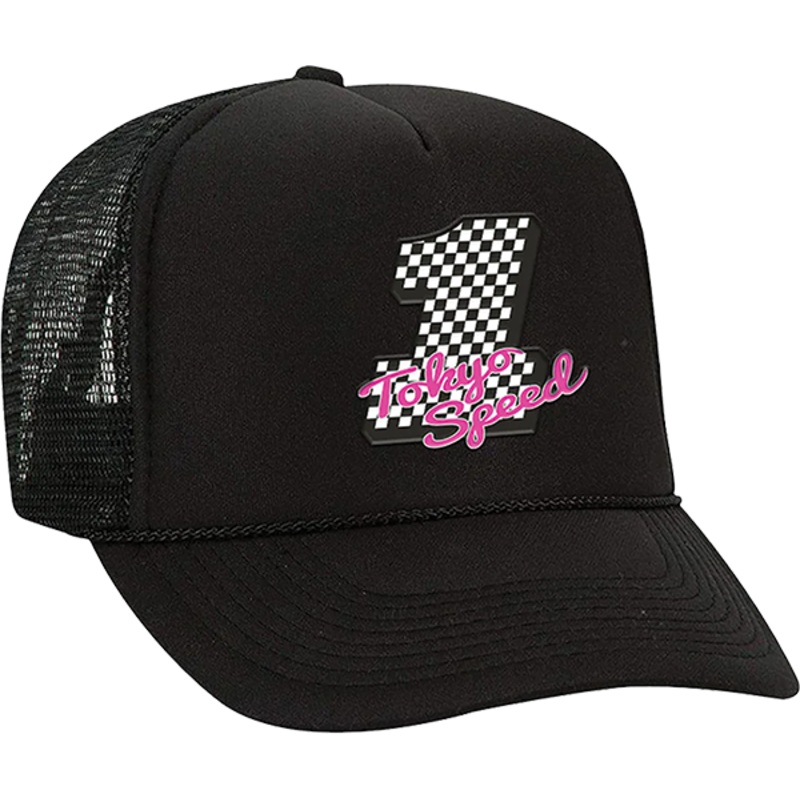 GIRL TOKYO SPEED TRUCKER MESH HAT ADJ-BLACK
