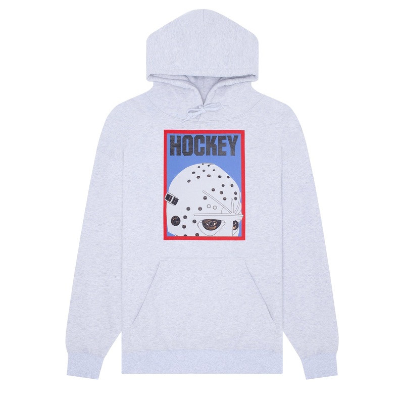HOCKEY HOOD – HALF MASK – GREY HEATHER MEDIUM
