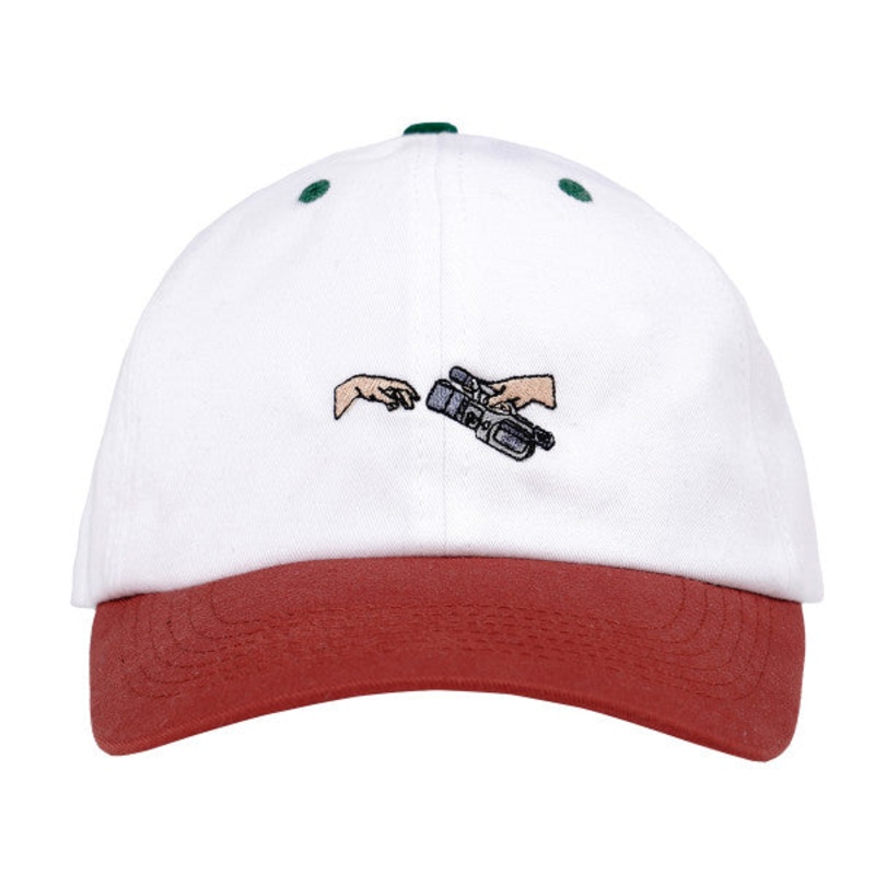 MAGENTA HAT GODS PLAN DAD WHITE