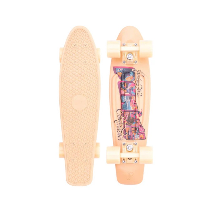 Penny Postcard Coastal Peach 22″ Cruiser Complete Skateboard