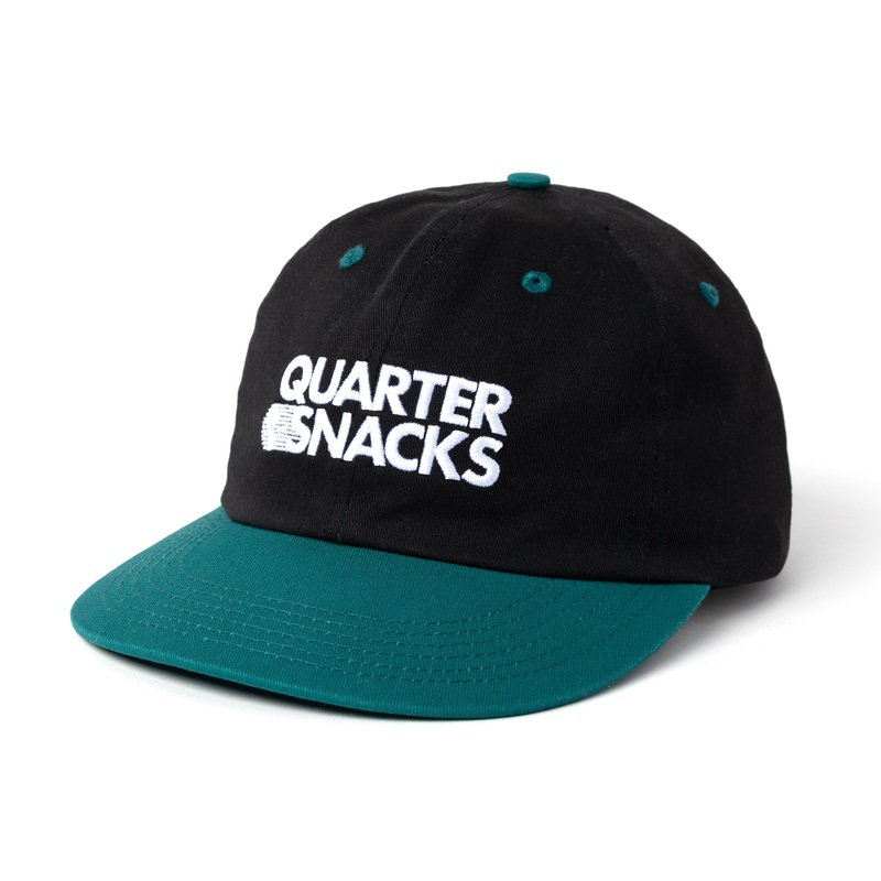 Quarter Snacks Journalist Cap – Black/Green