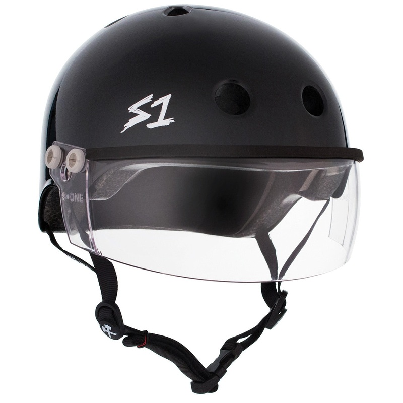 S1 Lifer Visor Gen 2 Helmet – Black Gloss X-Small (20.5″) Clear Black