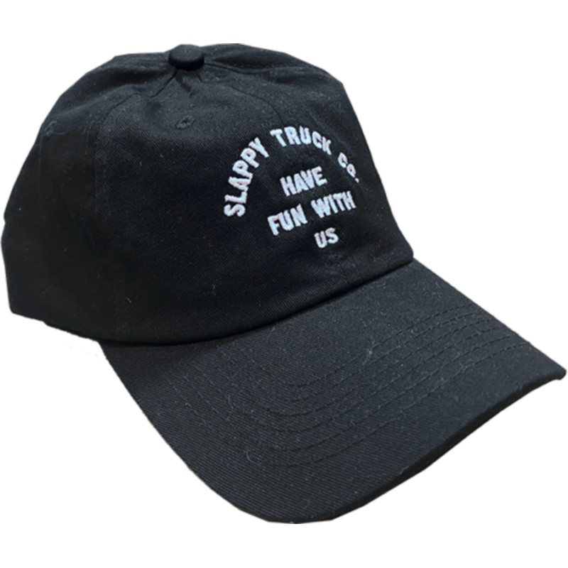 SLAPPY TRUCKS HAVE FUN 5 PANEL HAT BLACK
