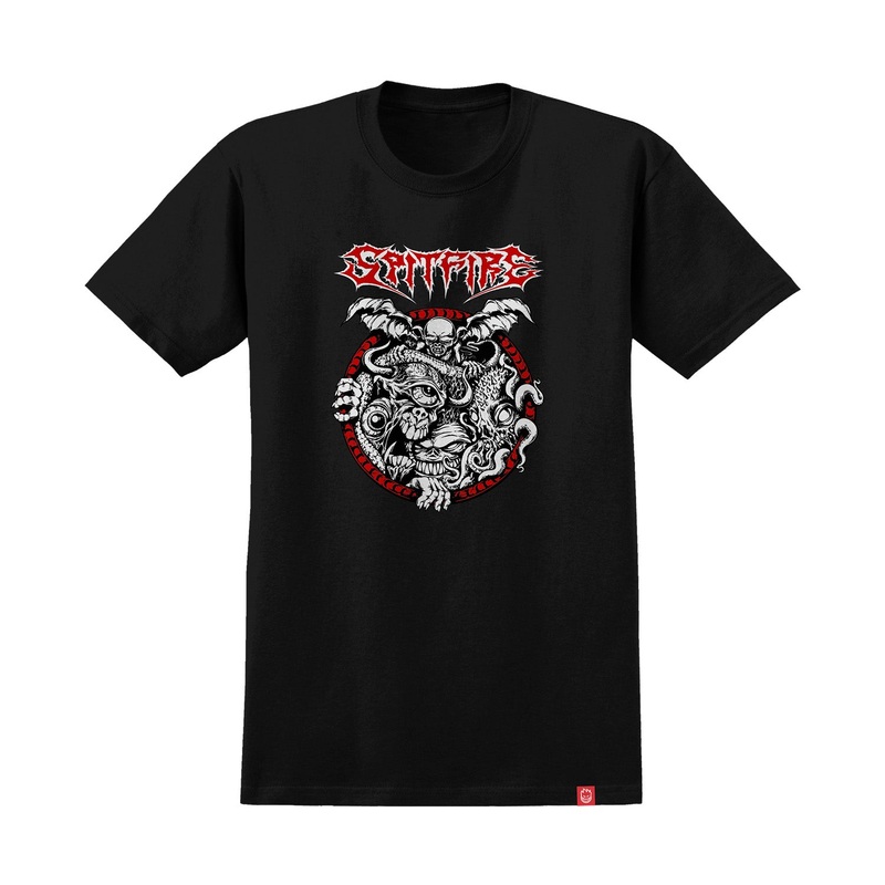 Spitfire Demon Gate T-Shirt S Black/Red/White