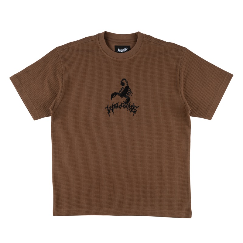 Stinger Garment-Dyed Waffle Knit Tee Small