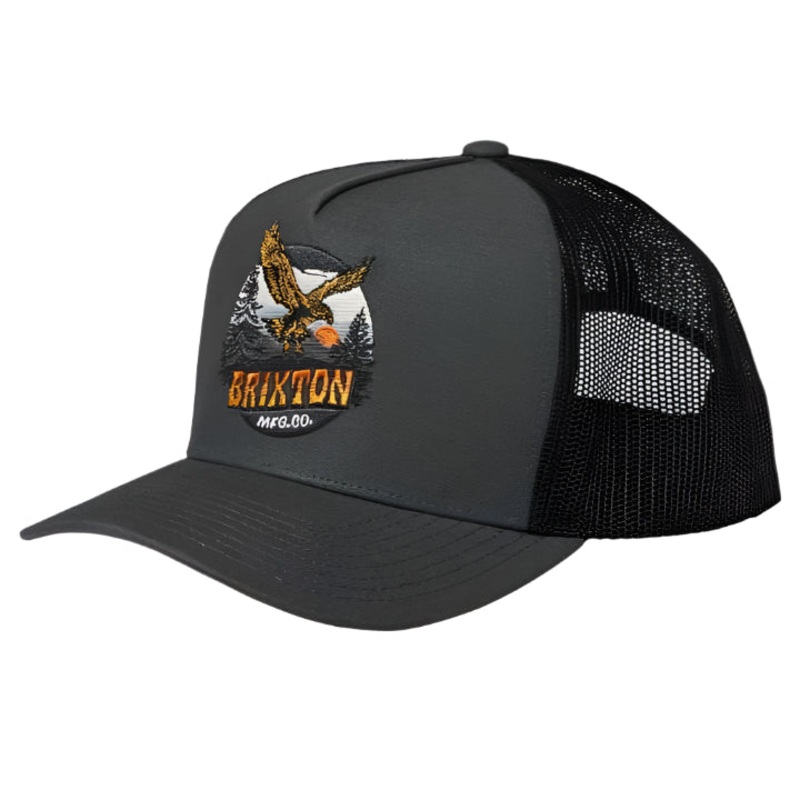 BRIXTON RIDGEWOOD NP C MP TRUCKER HAT CHARCOAL/BLACK