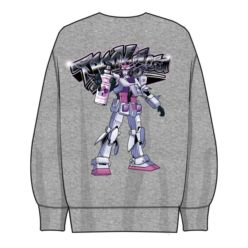 Gundam Crewneck HEATHER GREY SMALL