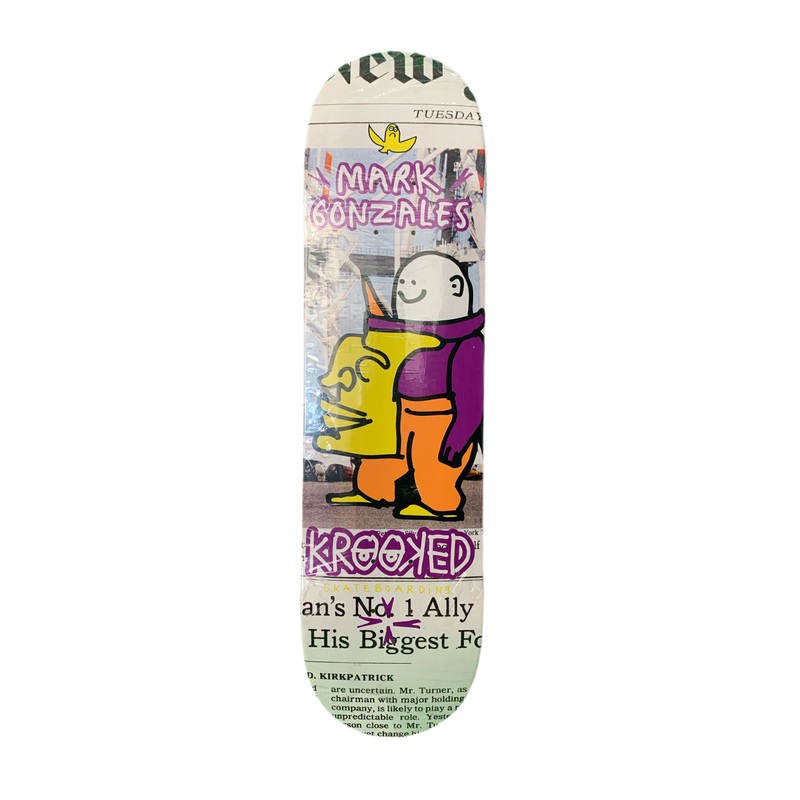 Krooked Mark Gonzales Paper Board 1 Issue 11/02 8.125″ Classic Skateboard Deck