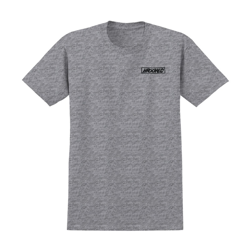 Krooked Moonsmile Raw T-Shirt S Sport Grey/Black