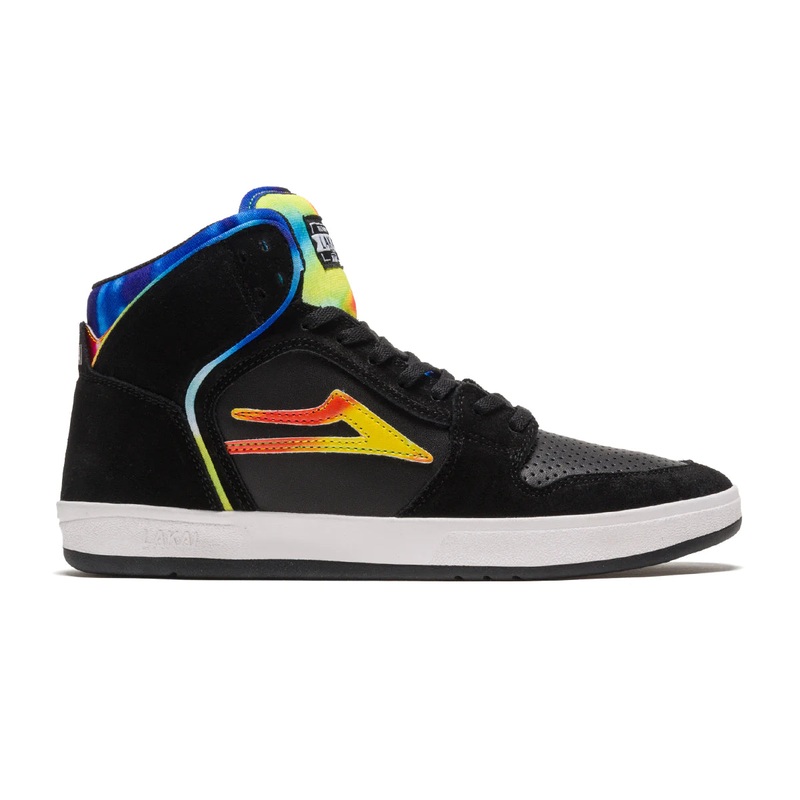 Lakai Shoes Telford – Black Tie Dye 8 Black
