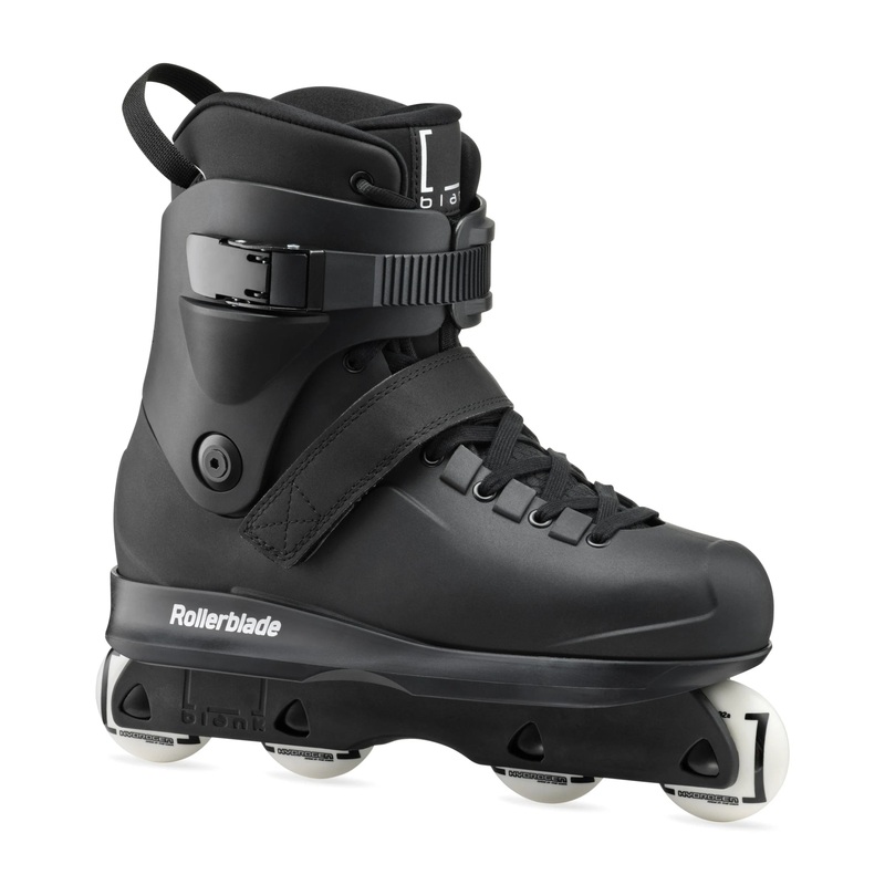 Rollerblade Blank SK Aggressive Inline Skate Complete – Black 8/8.5 Black