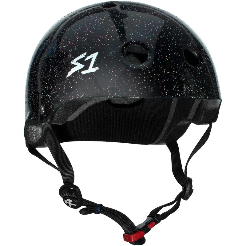 S1 Mini Lifer Helmet – Black Gloss Glitter X-Small (18.5″) Black