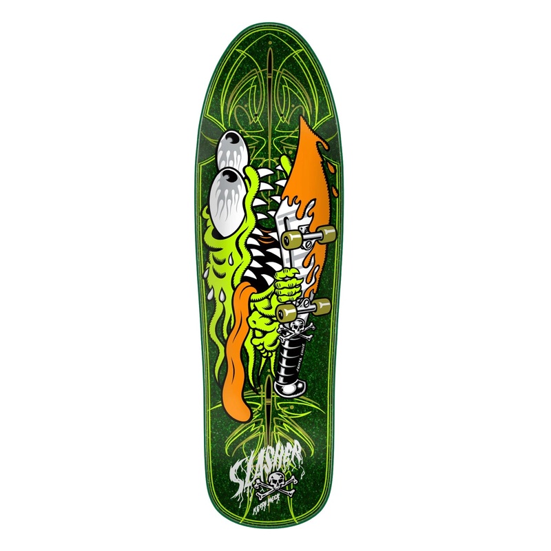 Santa Cruz Meek Green Pinstripe Slasher Deck – 9.23