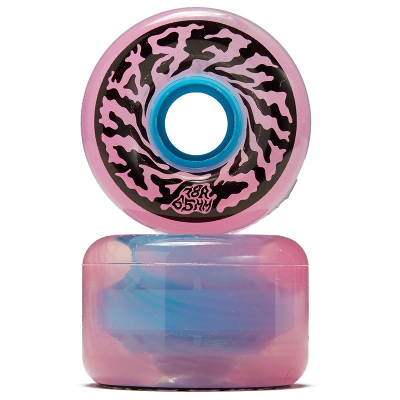 SLIME BALLS WHEELS SWIRLY TRANS PINK 78A (65MM) 65MM