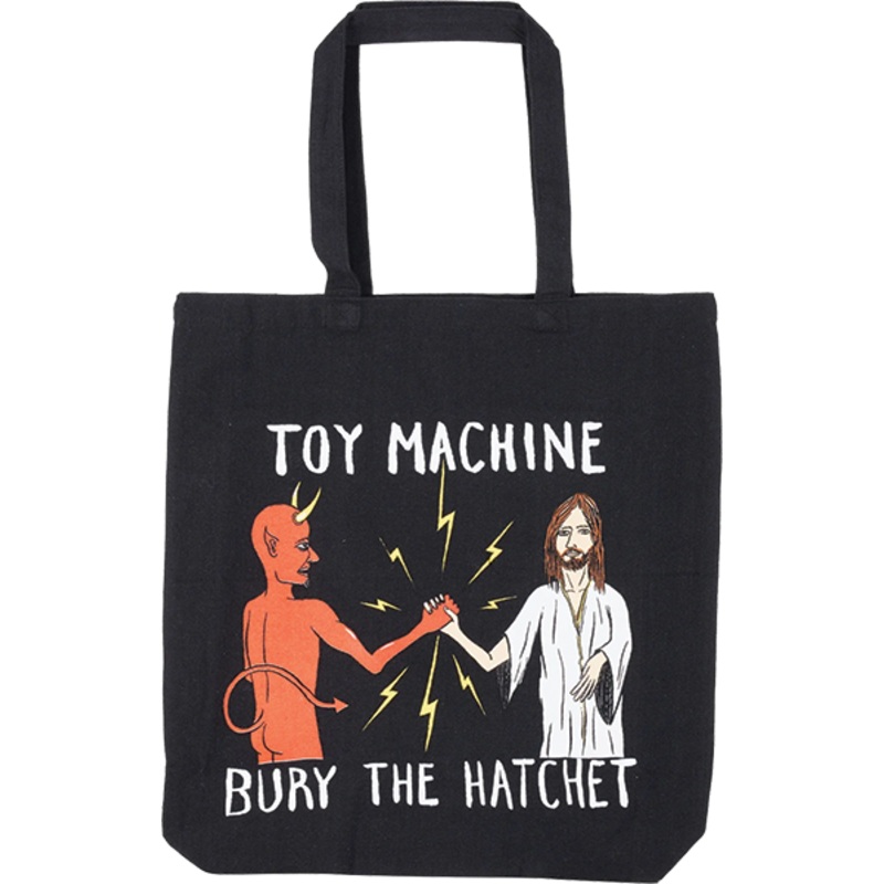 TM BURY THE HATCHET TOTE BAG BLACK