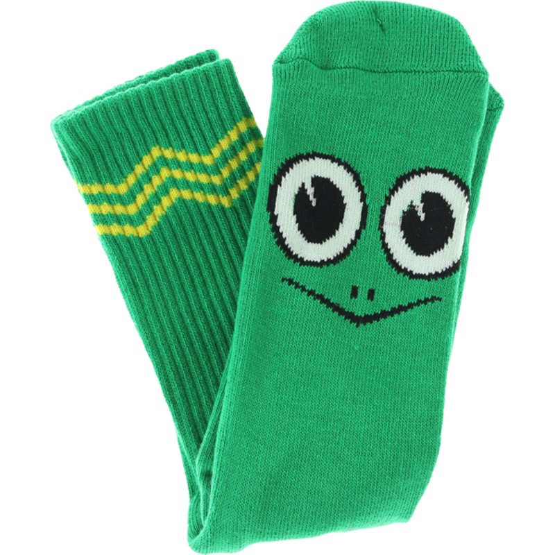 TM TURTLE BOY CREW SOCKS GREEN 1pr