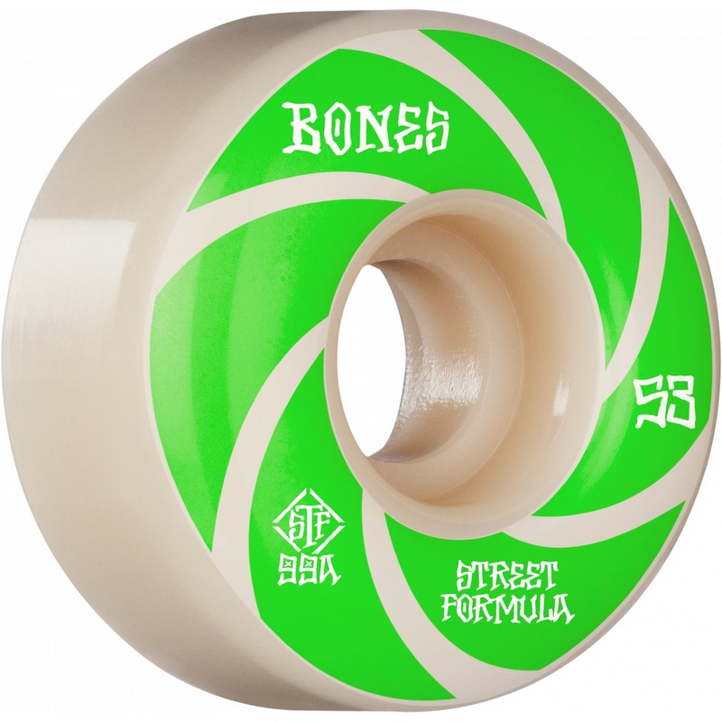 Bones STF Patterns V1 53mm 99a Wheels – White (Set of 4)