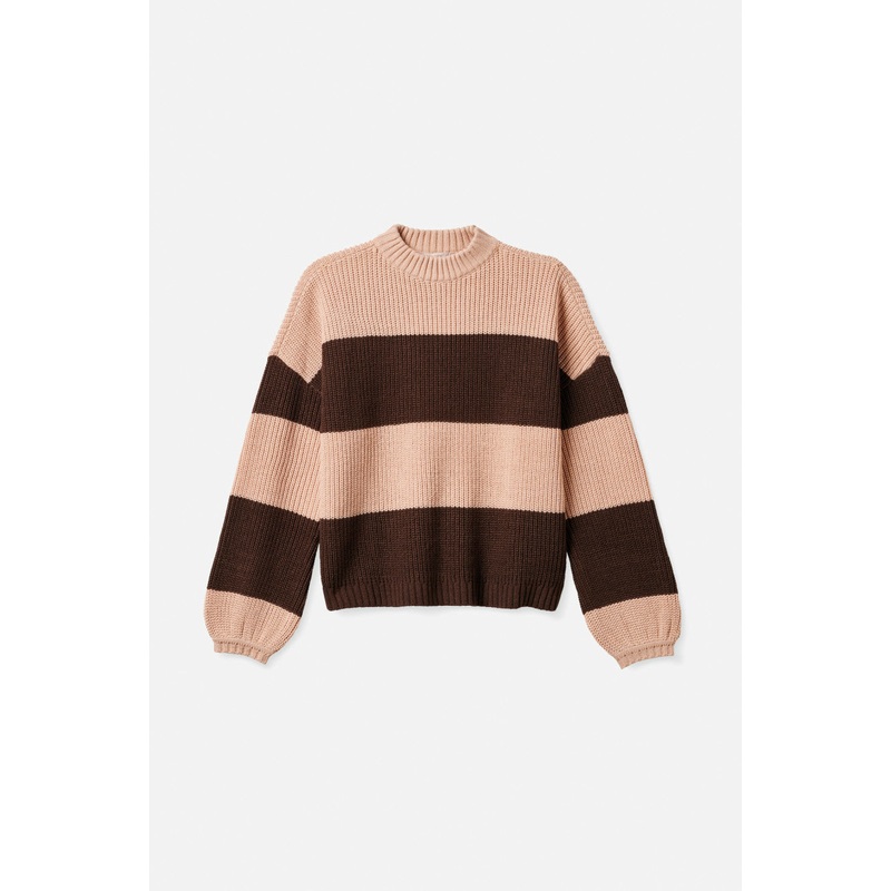 BRIXTON WOMENS MADERO SWEATER ROSE DUST SMALL