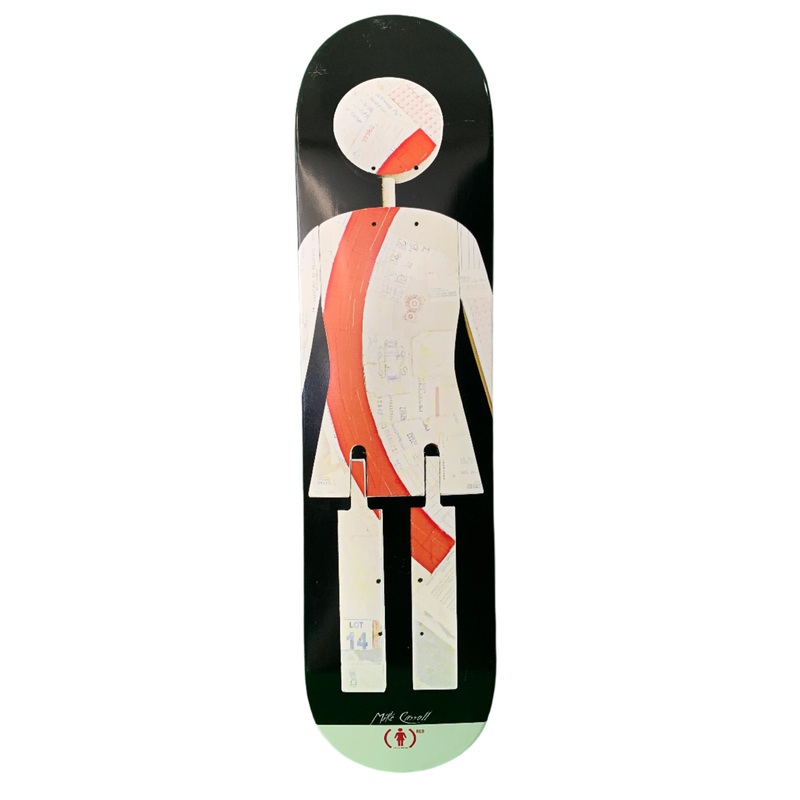 Girl x (RED) Mike Carroll Left Special Edition 7.75″ Classic Skateboard Deck