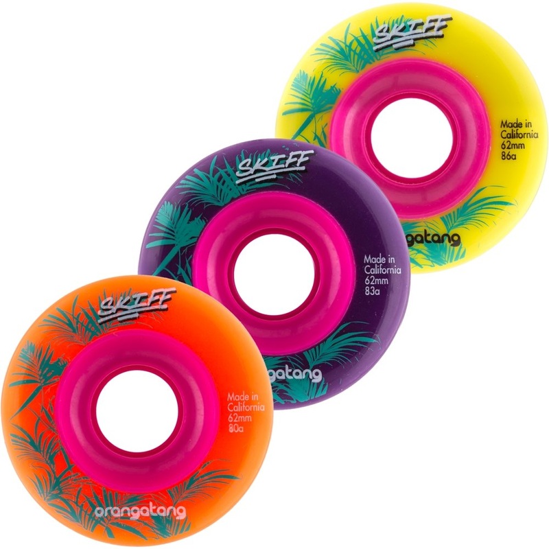 Orangatang: 62mm Skiff Longboard Skateboard Wheel 70mm Stone Ground 80a Orange