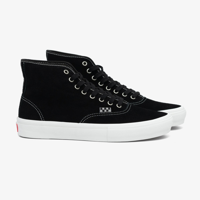 Skate Authentic High (Black Suede) 4.5