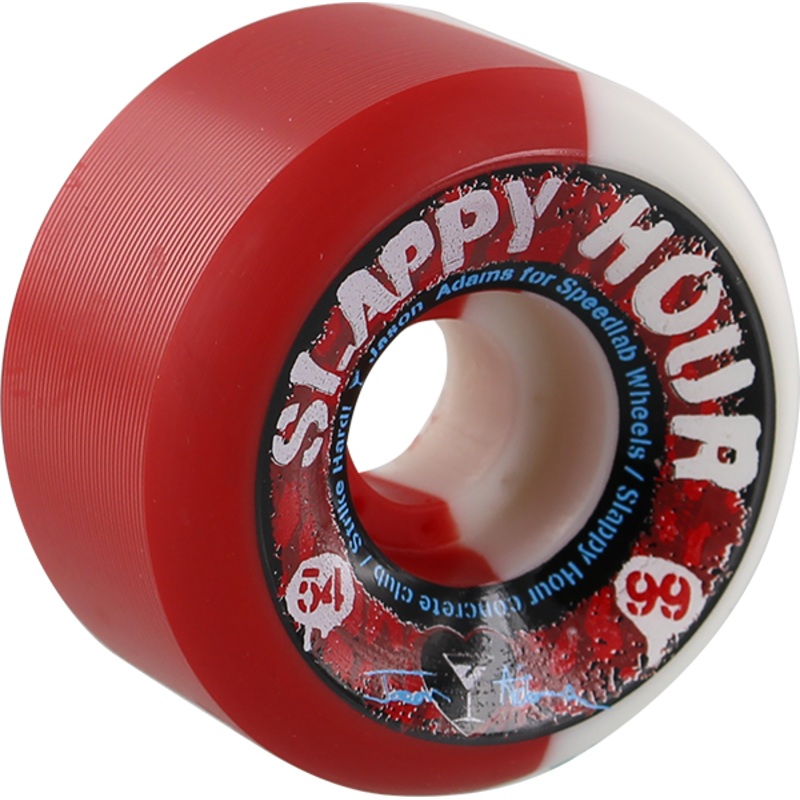 SPEEDLAB ADAMS SLAPPY HOUR SWIRL WHT/RED 54mm 99A