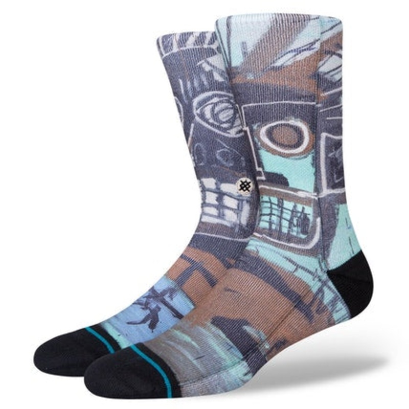 STANCE SOCKS – 2 HEADS ON GOLD BLACK LARGE