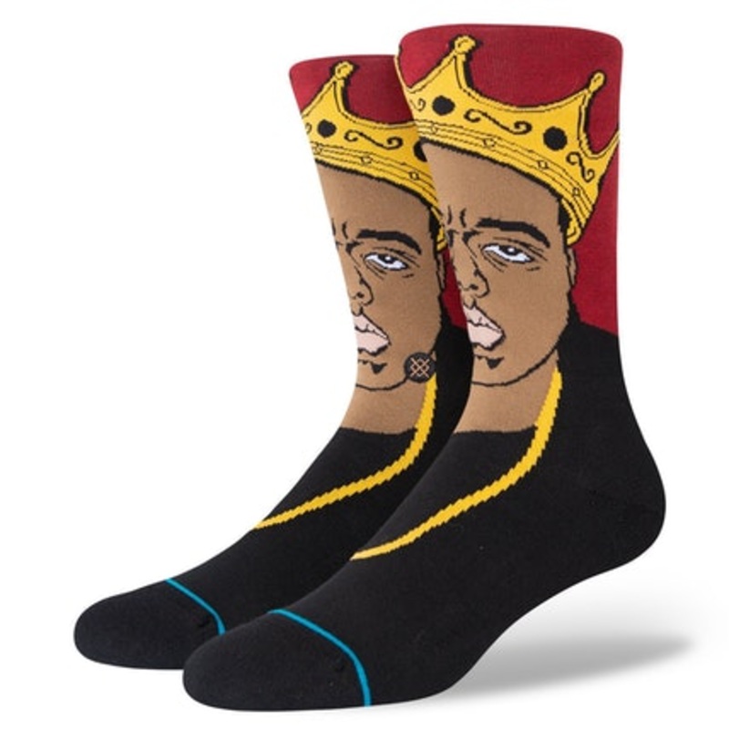STANCE SOCKS – BIGGIE RESURRECTED BLACK MEDIUM