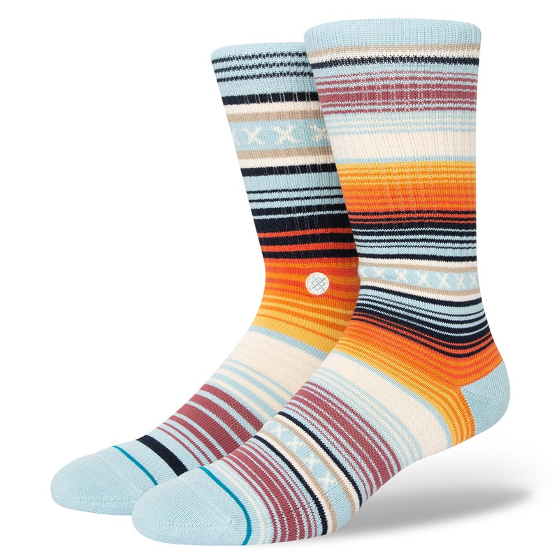 STANCE SOCKS CURREN CREW LIGHT BLUE MEDIUM