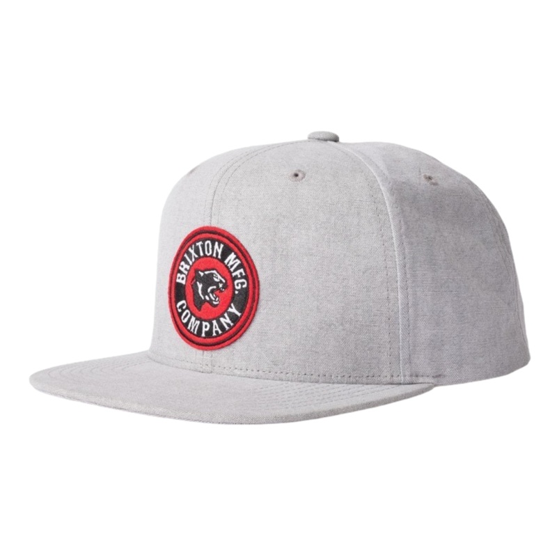 BRIXTON FORTE CROSSOVER SNAPBACK GREY