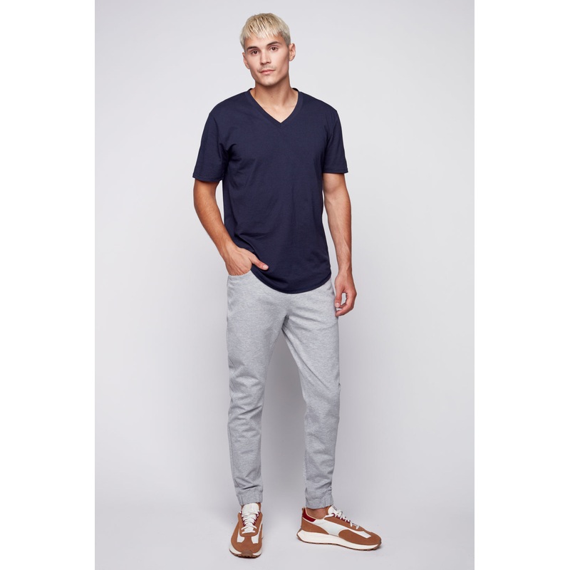 JAGGER – 5 Pocket Classic Knit Jogger – Light Grey Heather 28(XS)