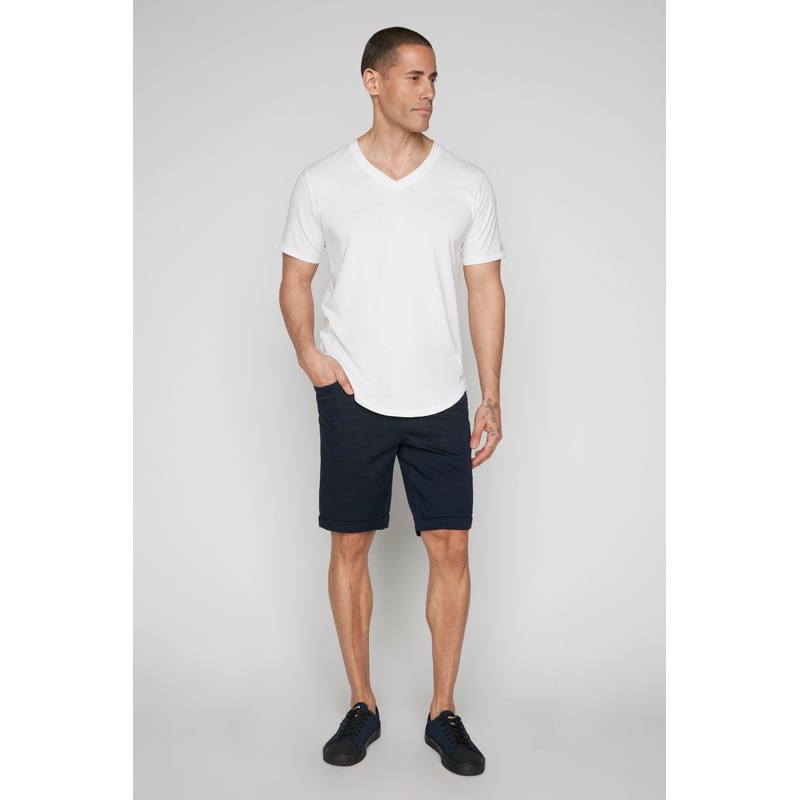 LENNON – Mens Rolled Up Shorts – Navy 28(XS)