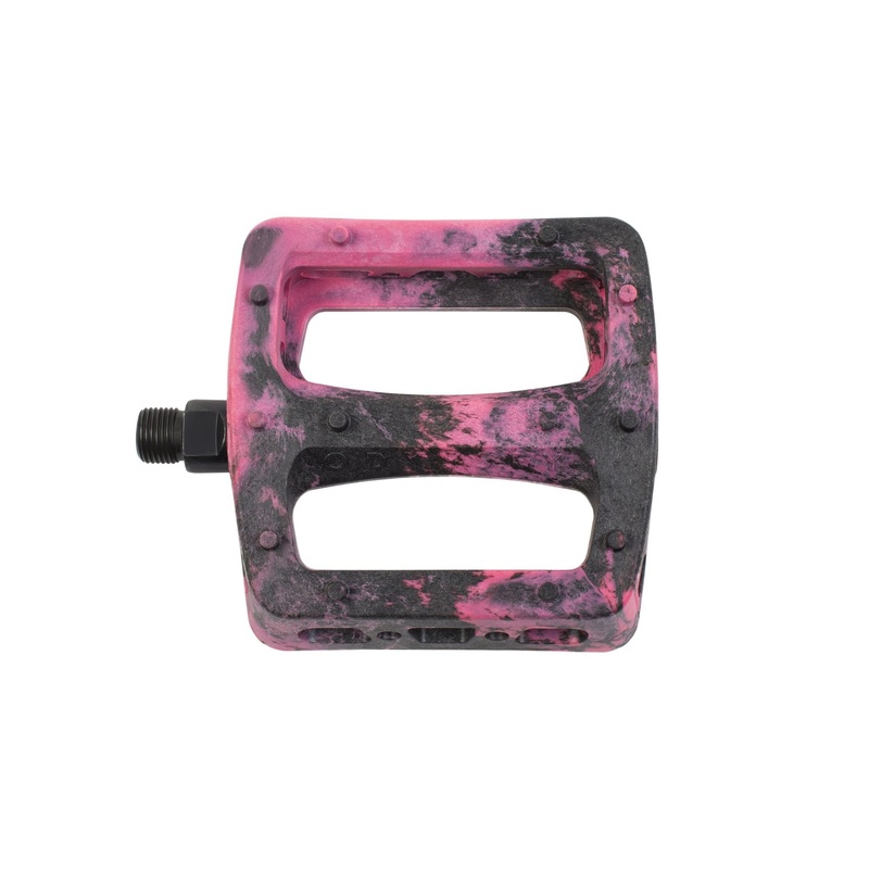 Odyssey BMX Twisted Pro PC Pedals – Black/Pink Swirl