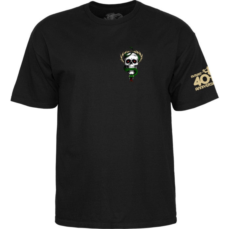 Powell Peralta McGill Skull and Snake 40th Anniversary T-shirt – Black L Black