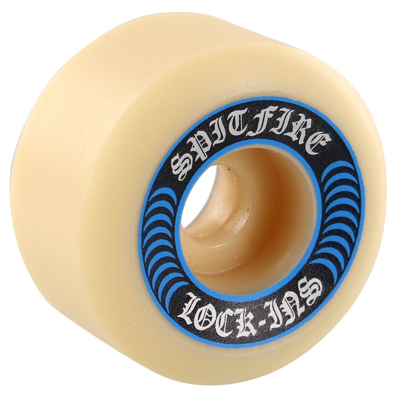 Spitfire Wheels F4 Lock-Ins 55mm 99a – White/Blue (Set of 4)