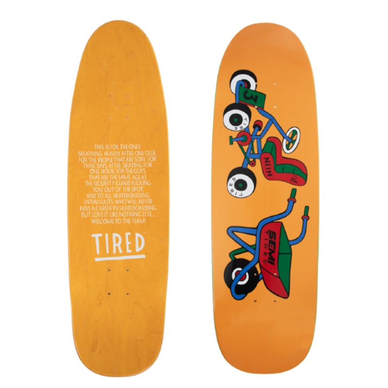 Tired x Parra Semi Tired Sigar Deck 9.23″