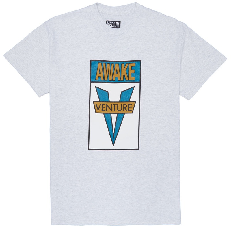 VENTURE AWAKE T-SHIRT ASH/GOLD/TEAL MEDIUM