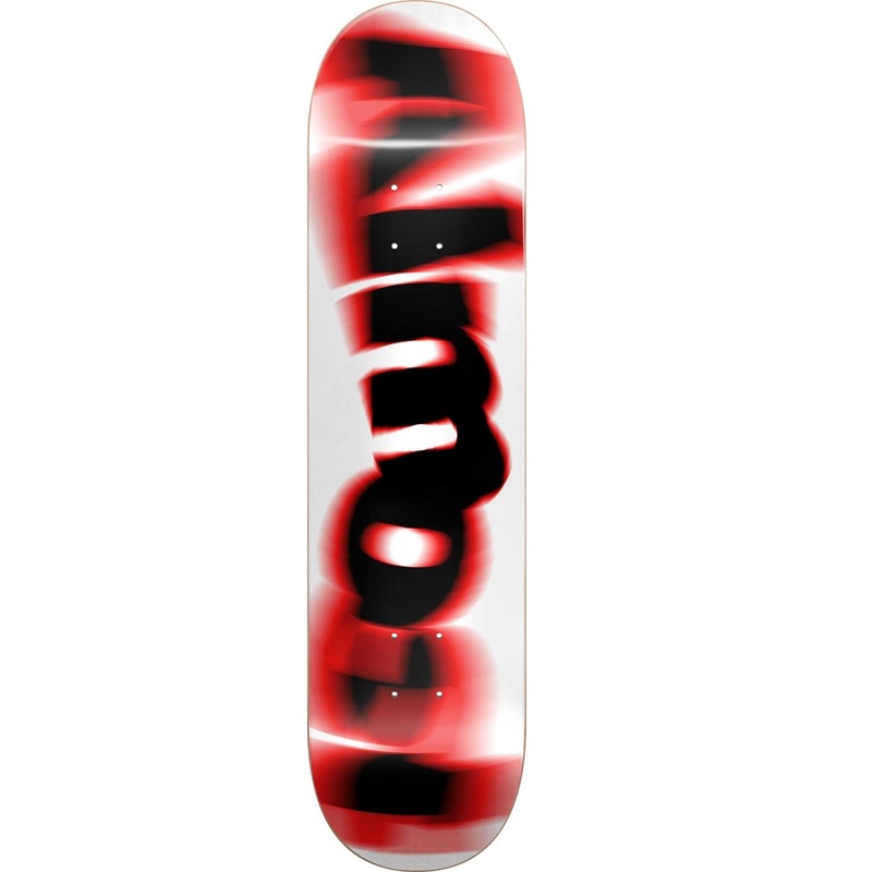 Almost Spin Blur Hybrid Skateboard Deck – 7.37 White/Red