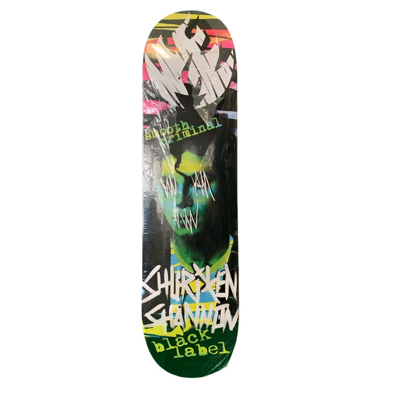 Black Label Shuriken Shannon Smooth Criminal 7.8″ Classic Skateboard Deck