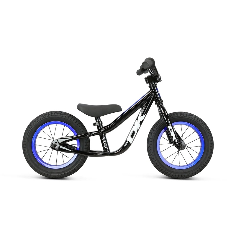 DK Nano 12 Balance Bike – Black/Blue Rim
