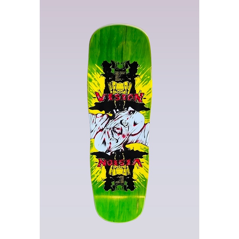 Double Vision Skateboard Deck – 9.5″X32.5″ – Lime Stain