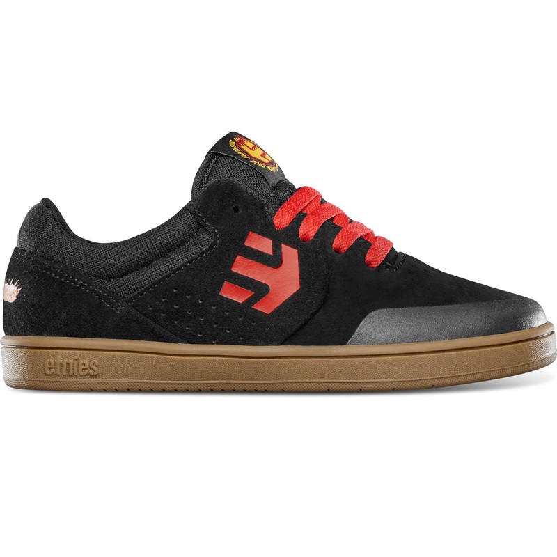 Etnies Shoes Marana x Santa Cruz Kids – Black/Red/Gum 13C Black