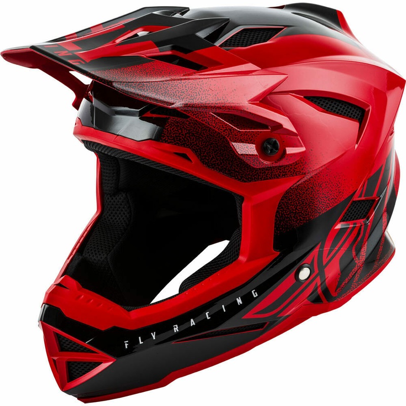 Fly Racing Default Full Face Helmet – Red/Black Y-Medium Red
