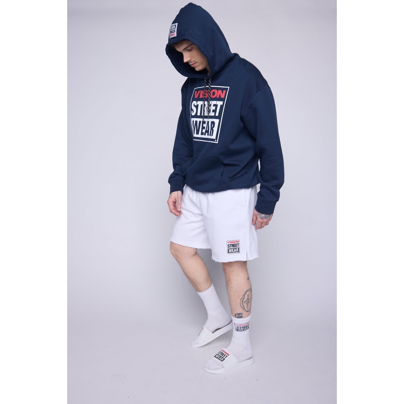 Iconic Logo Hoodie-Navy S