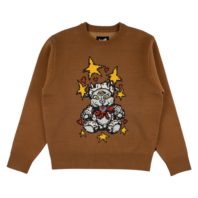 Lamby Knit Sweater – Brown Small