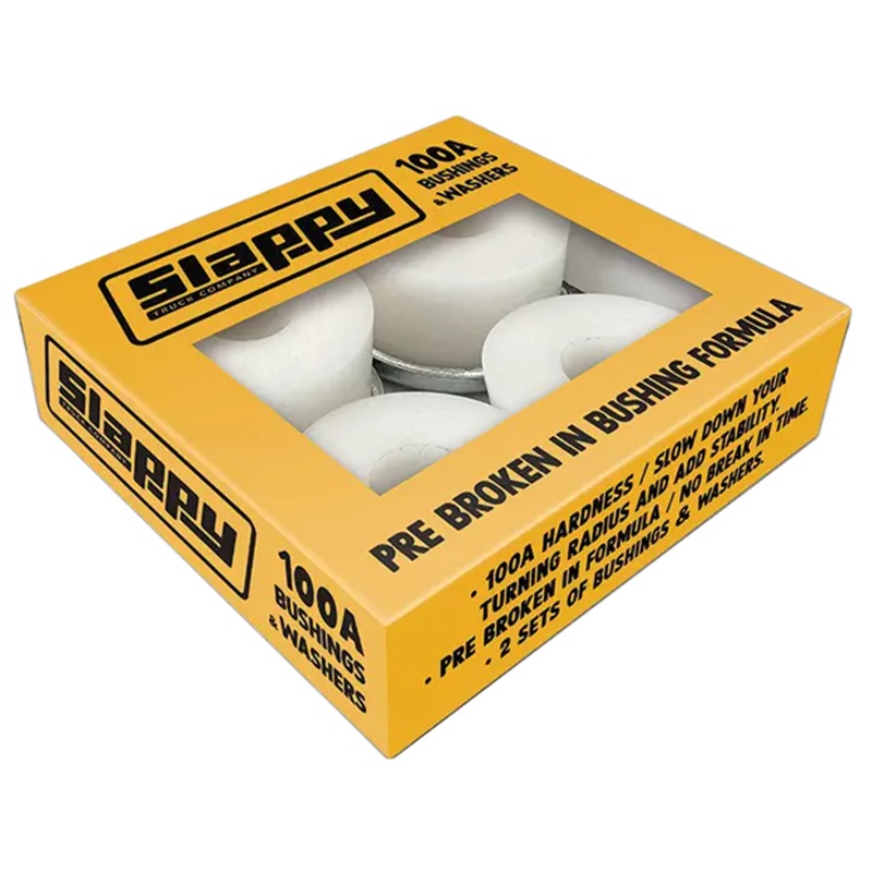 Slappy Trucks –  Skateboard Bushings – 100A 100A White